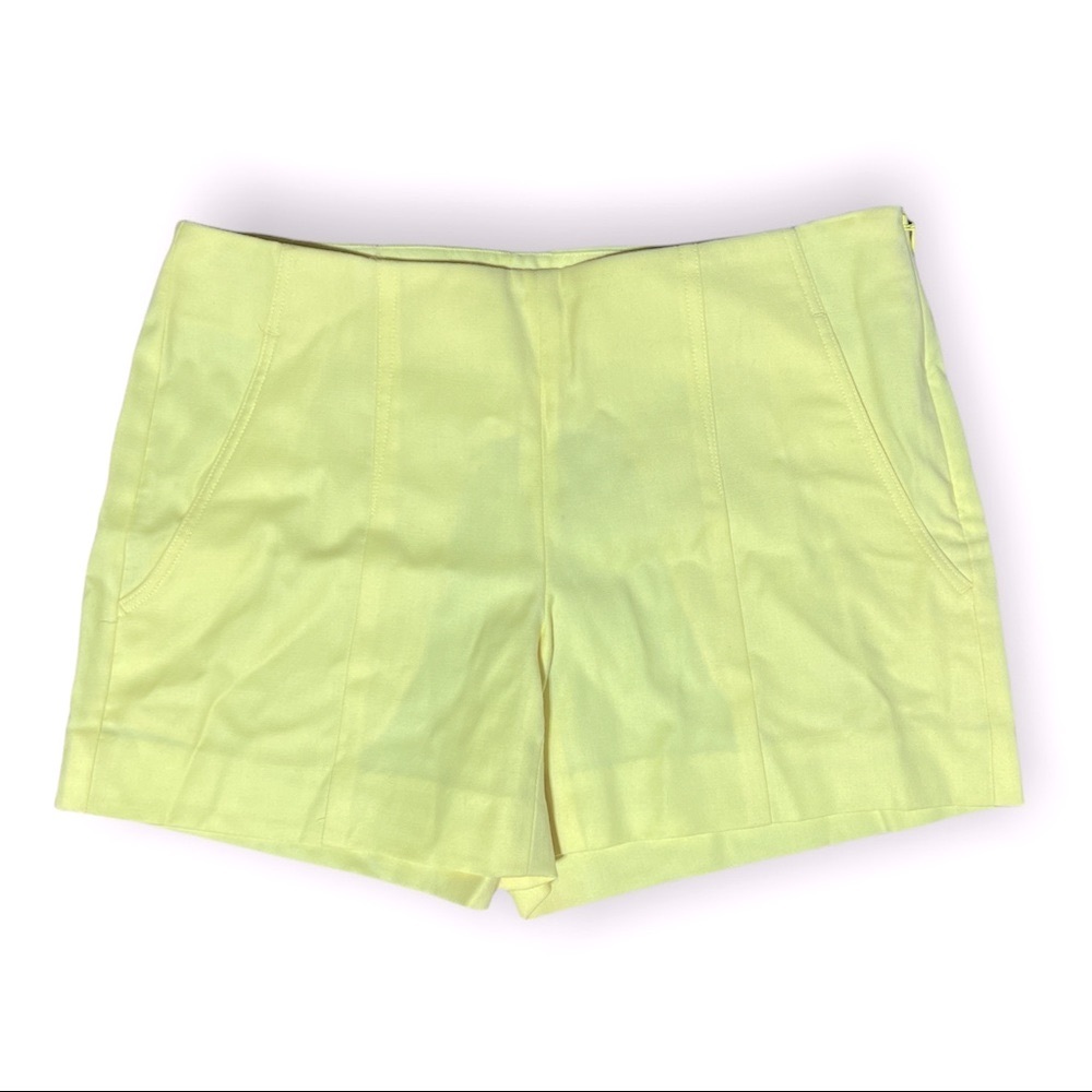 THEORY Aifric Sun Ray Wool Stretch Canvas Shorts, Size 00, NWT